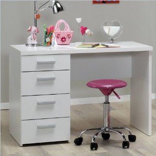 Shop Tvilum Whitman Plus Four Drawer Desk in White at the  Furniture Store. Find the latest styles with the lowest prices from Tvilum