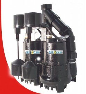 Bur Cam Pumps 300828TWP .33 HP Duplex Sump Pump System  