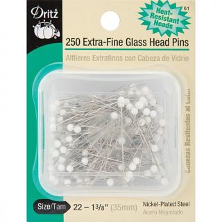 Dritz Extra Fine Glass Head Pins   Size 22 250 pack