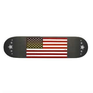 Modern Stripped American flag Skateboard Deck