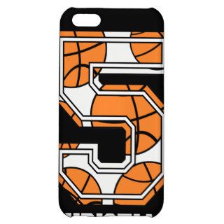 Personalized Basketball Number 5 iPhone 5C Cases