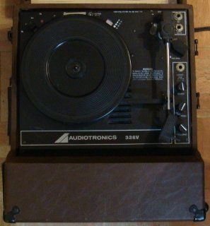 Vintage Audiotronics 338V Portable Record Player with Built in Speaker Electronics