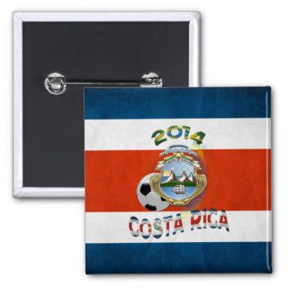 [500] World of Soccer 2014 Costa Rica Pinback Button