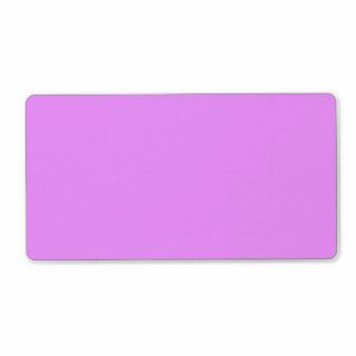 Plain light purple violet solid background blank custom shipping label