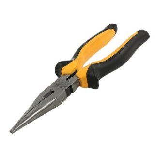 Plastic Handle 8" Metal Needle Nose Pliers Wire Cutter    