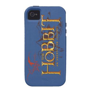 The Hobbit Logo Over Mountains Vibe iPhone 4 Case