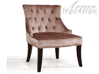 Shop ACCENT CHAIR   Rhona Chocolate Velvet Accent Chair at the  Furniture Store. Find the latest styles with the lowest prices from Acme Furniture