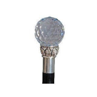 Cane with Swarovski Crystal Ball Handle and Silver Collar Health & Personal Care