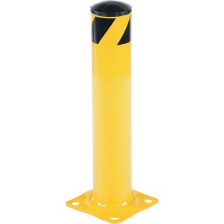 Vestil Steel Pipe Safety Bollard — 24in.H, 4 1/2in. dia., Model# BOL-24-4.5  Bollards