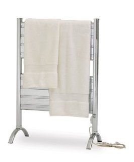 Warmrails Alexandria Freestanding Flat Panel Electric Towel Warmer, Chrome   Free Standing Towel Warmer