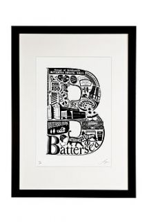 best of battersea screenprint by lucy loves this