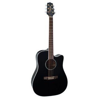 Takamine G Series EG341SC Dreadnought Acoustic Electric Guitar, Black Musical Instruments