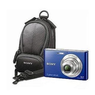 Sony DSC W330 14.1MP Digital Camera 4x Optical Zoom 26mm wide angle lens and 3.0" LCD with Carrying Case (Blue)  Point And Shoot Digital Cameras  Camera & Photo