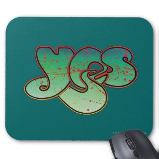 Yes Psychedelic Green Mouse Mats