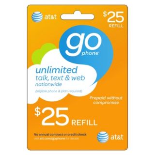 AT&T Mobility $25 Prepaid Gophone Card