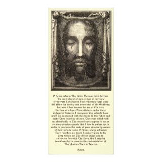 Holy Face of Jesus Devotional Holy Card Rack Card Template