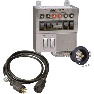 Reliance Cord-Connected Transfer Switch Kit — 6-Circuit, Model# 30216AK  Generator Transfer Switches