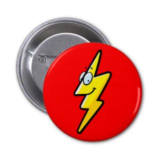 Cartoon Lightning Bolt Button