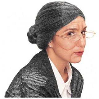 Old Lady Wig in Grey Costume Wigs Clothing