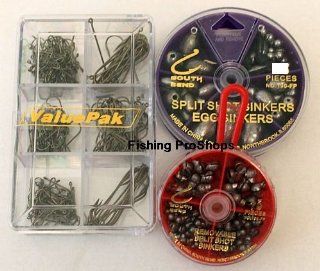 Dolphin 343 Piece Terminal Tackle Kit   Aberdeen Hooks & Weights  Fishing Hooks  Sports & Outdoors