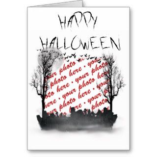 Halloween Scene Photo Frame Cards