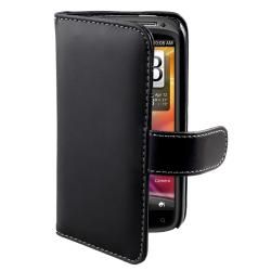 Black Leather Card Wallet Case for HTC Sensation 4G BasAcc Cases & Holders