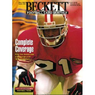 Beckett Football Monthly May 1995 Deion Sanders/San Francisco 49ers on Cover, Chris Carter/Minnesota Vikings (on back cover), Sterling Sharpe/Green Bay Packers, William Floyd/San Francisco Beckett Sports Cards Magazine and Price Guide Books