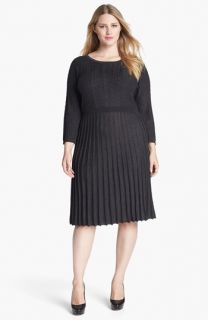 Calvin Klein Fit & Flare Sweater Dress (Plus Size)