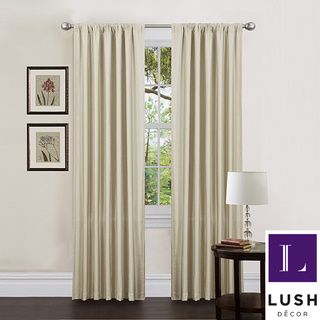 Lush Decor Ivory 84 inch Luis Curtain Panels (Set of 2) Lush Decor Curtains