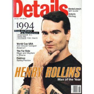 Details January 1994 (HENRY ROLLINS) DETAILS MAGAZINE Books