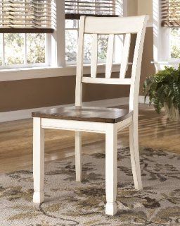 Shop Whitesburg Cottage Style Two Tone Finish Dining Room Side Chairs (Set of 2) at the  Furniture Store