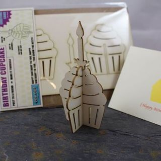 wooden cards and pop out decoration by nest