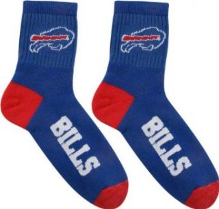 NFL Buffalo Bills Men's Team Quarter Socks, Large  Sports Fan Socks  Clothing