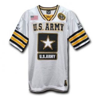 Rapid Dominance US ARMY Military Football Jersey (White, XLarge) Clothing