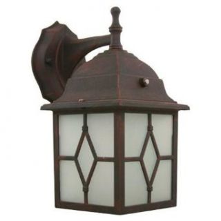 Efficient Lighting Rustic Exterior Lantern Wall Fixture, Energy Star Qualified   Wall Porch Lights  