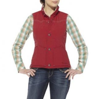 Ariat Western Vest Womens Nomi Fleece M Red Sonia 10011499 Outerwear