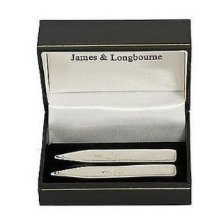 silver collar stiffeners by james & longbourne