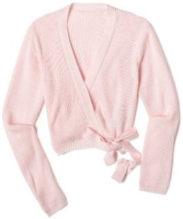 Girls 7 16 Harmonie Ballerina Wrap Sweater,Pink,M (8 10) Clothing