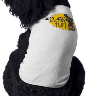 Black German Shepherd  Yellow Logo Dog Tee Shirt