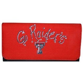 NCAA Texas Tech Red Raiders Ladies Saddle Wallet "Go Raiders"  Sports Fan Wallets  Sports & Outdoors