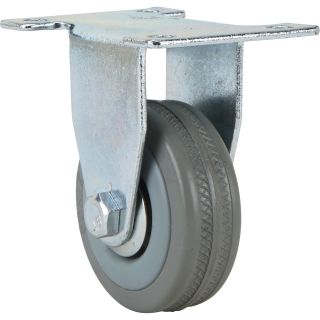 2in. Rigid Plain Bearing, Non-Marking Caster  Up to 299 Lbs.