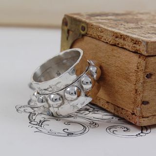 sterling silver crown spinning ring by otis jaxon silver and gold jewellery