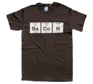 Rocket Factory Bacon T shirt  Periodical Elements of Bacon Clothing