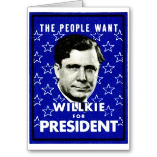 1940 WIllkie for President Cards
