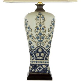 Oriental Furniture Fleur de Lis Design Table Lamp
