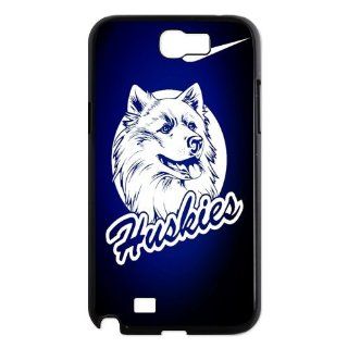 Sports Custom DIY Design 4 NCAA Connecticut Huskies Football Print Black Case With Hard Shell Cover for Samsung Galaxy Note 2 N7100 Just Do It Cell Phones & Accessories