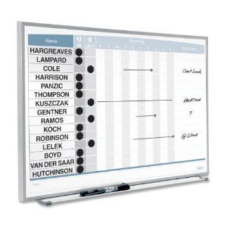 Quartet Matrix Magnetic In Out Board, 16 x 23 Inches, White (33704)  Dry Erase Boards 
