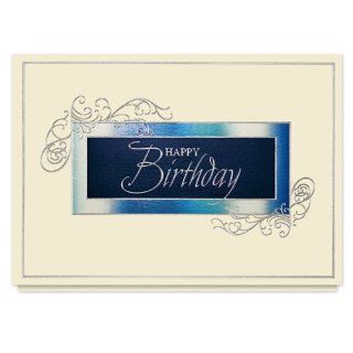 Birthday Medallion Card   25 Premium Birthday Cards with Foiled lined Envelopes Health & Personal Care