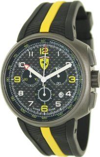 Ferrari F1 Fast Lap Swiss Made Men's Gun PVD Carbon Fiber Dial Chronograph Watch FE 10 IPGUN CG FC Ferrari Watches