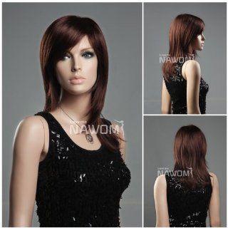 (WG ZL349A 33) Long Straight Hair Wig, Auburn red color. Health & Personal Care